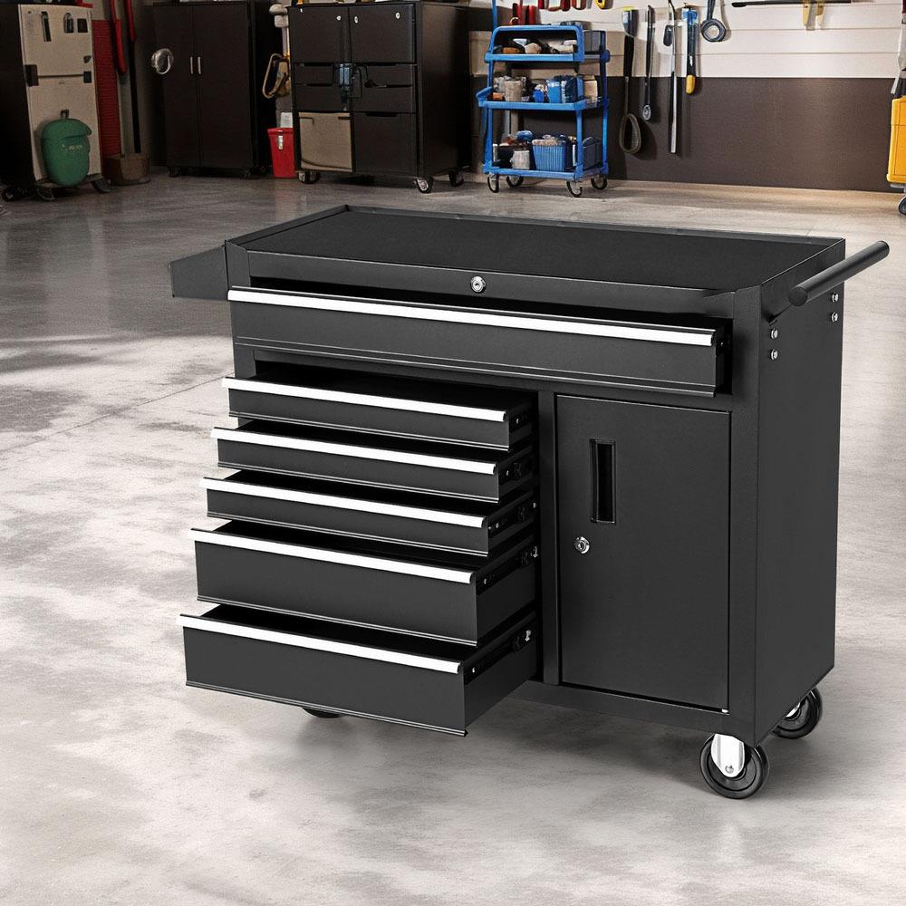6단 서랍 공구함 수납 트롤리, 차고 및 작업장 정리용 - Tools Trolley For Workshop 리뷰 및 가격