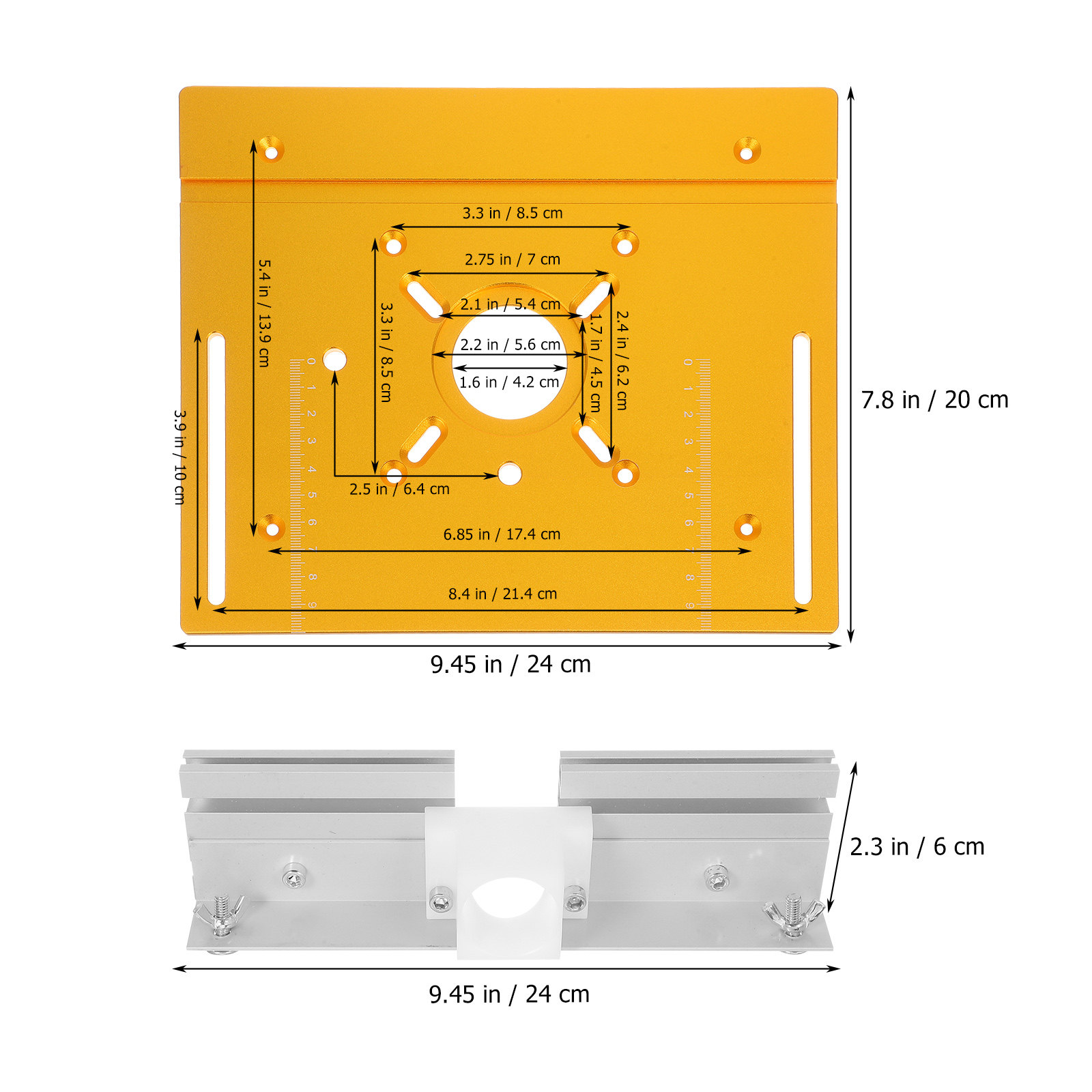1세트 알루미늄 합금 라우터 테이블 삽입판, 목공 작업 - Router Table Insert 리뷰 및 가격