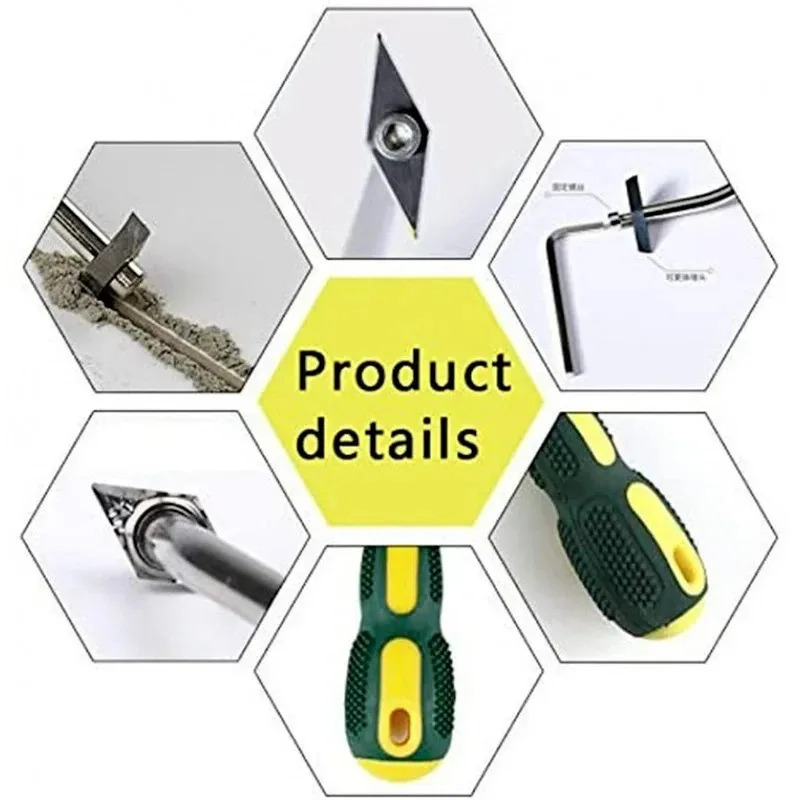 교체 가능한 세라믹 타일 그라우트 제거기 텅스텐 스틸  - Workshop Cleaning Tools 리뷰 및 가격