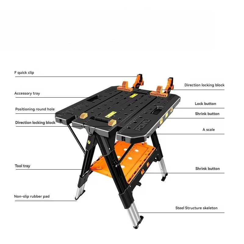 휴대용 접이식 작업대 12인치 클램프 포함 - 차고 작 - Workbench Portable Fold 리뷰 및 가격
